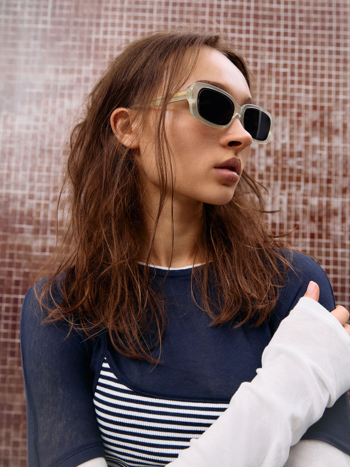 Aubrey Rectangular Sunglasses - Mint Green | CHARLES & KEITH