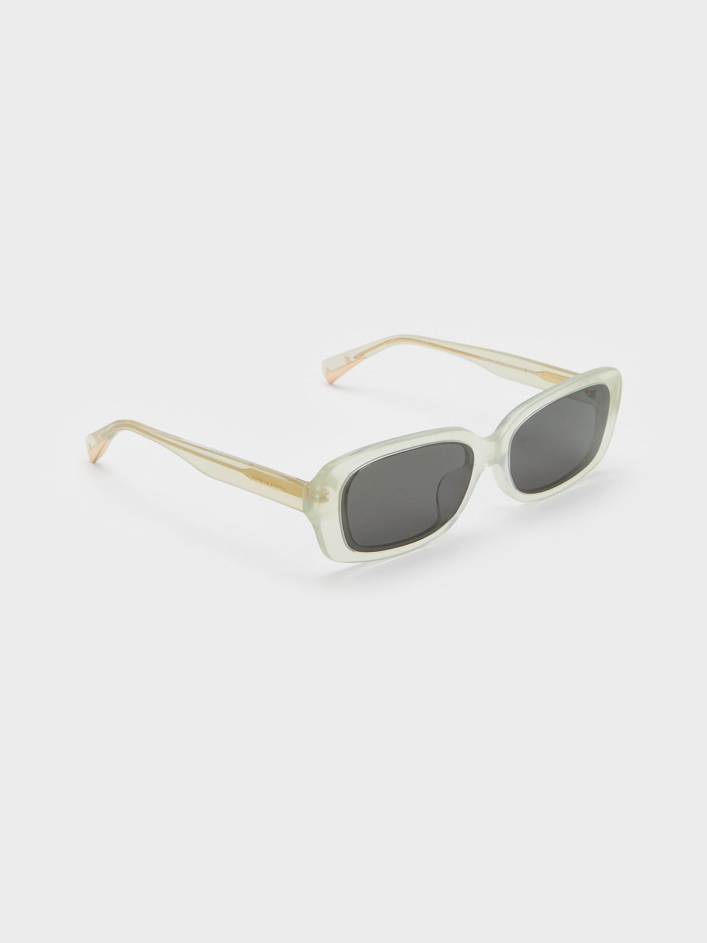Aubrey Rectangular Sunglasses - Mint Green | CHARLES & KEITH