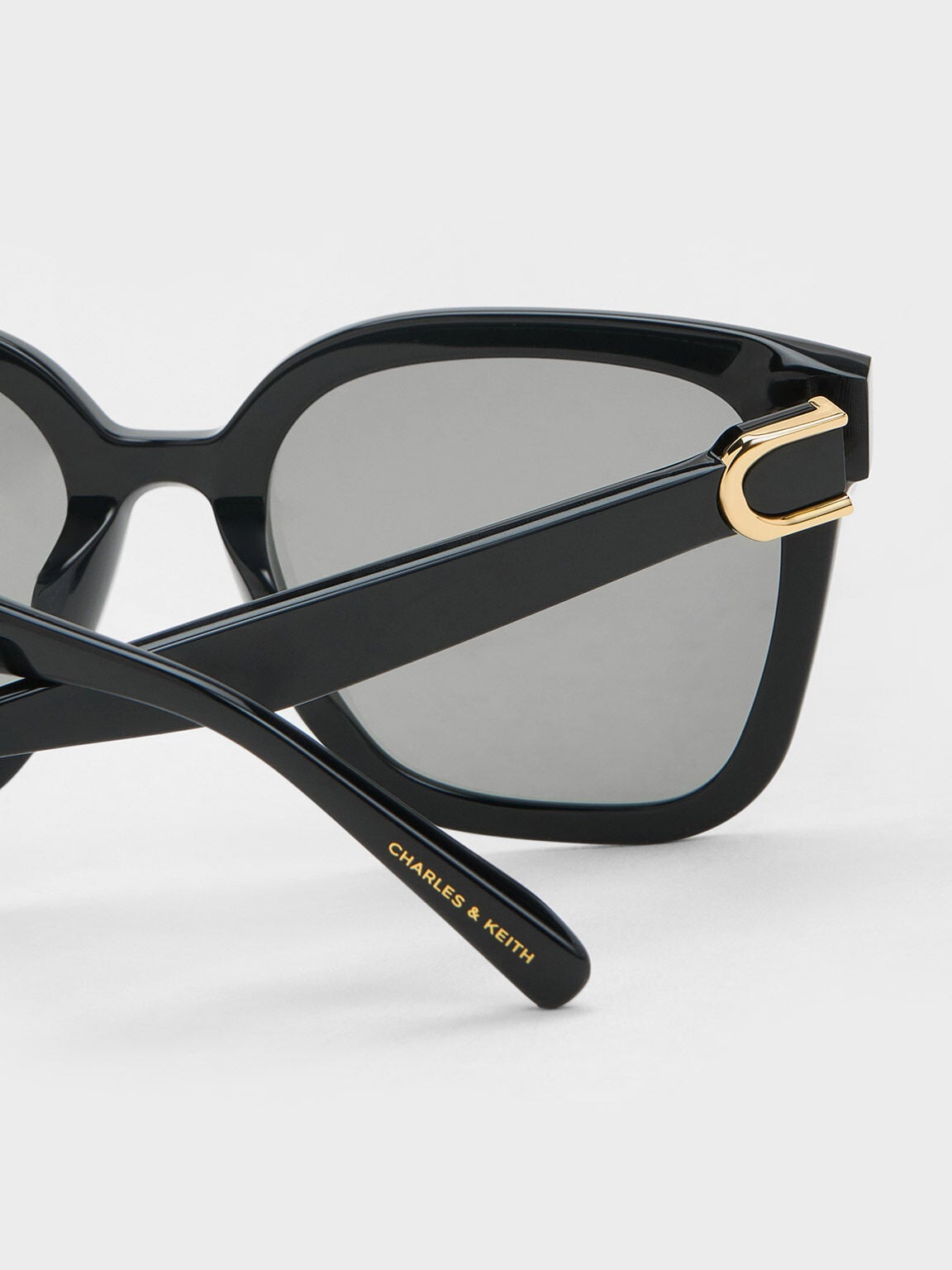 Gabine Oversized Butterfly Sunglasses - Black | CHARLES & KEITH