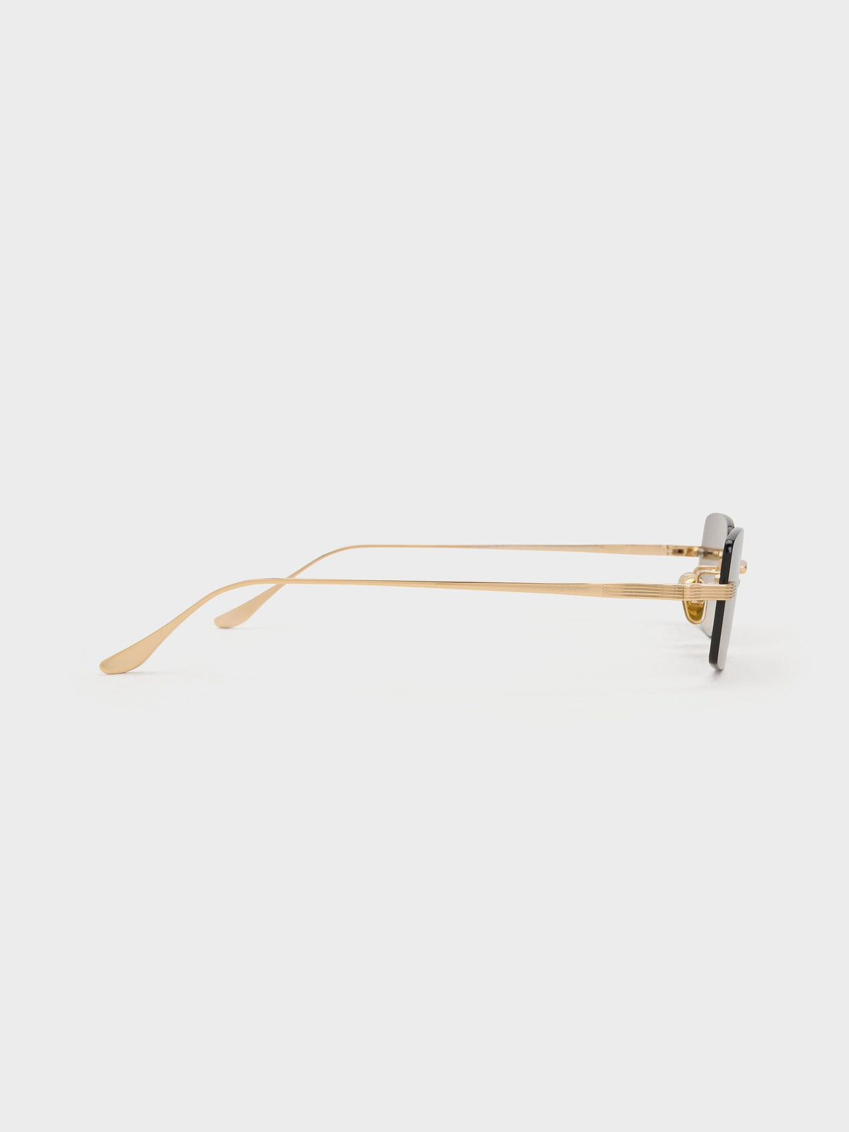 Easton Rimless Rectangular Sunglasses - Gold | CHARLES & KEITH