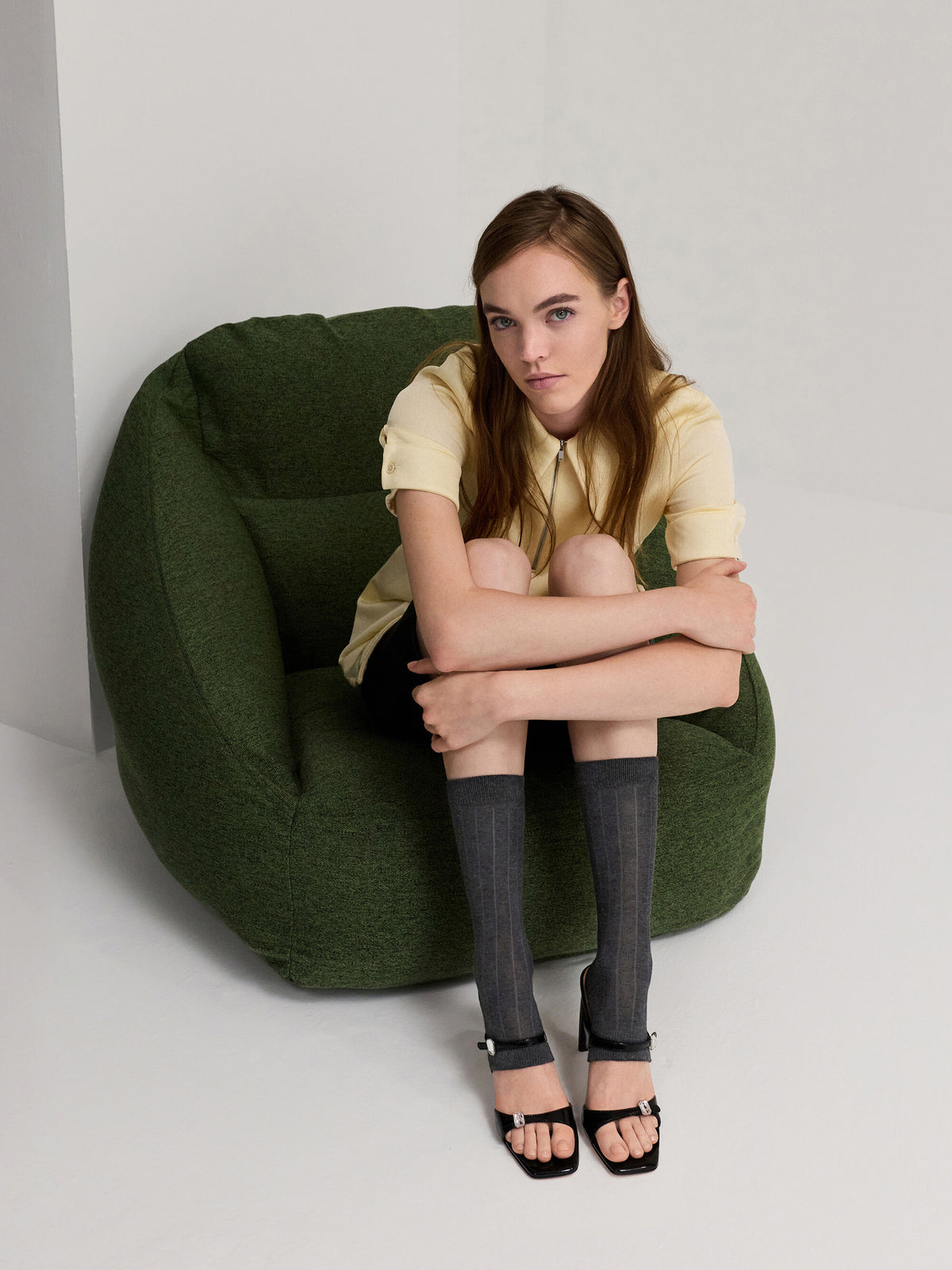 Patent Leather Gem-Buckle Heeled Sandals - Black Patent | CHARLES & KEITH