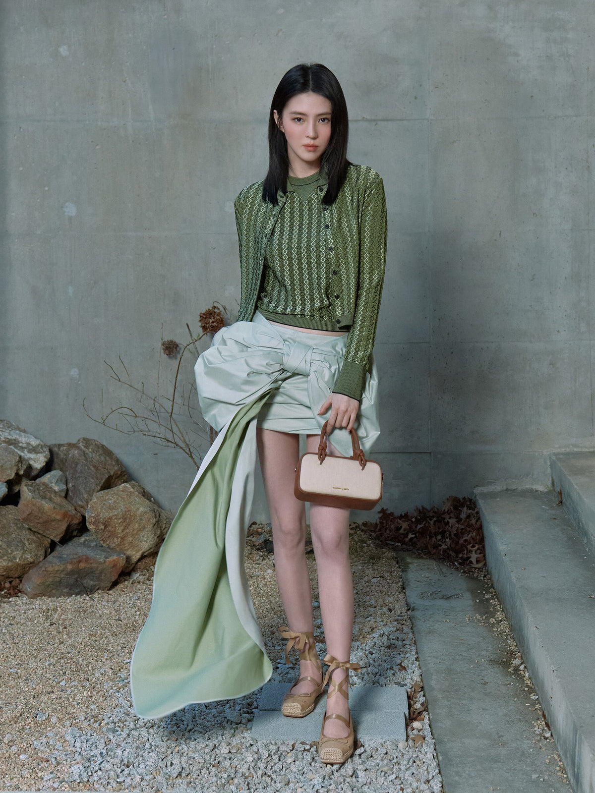 Bernadine Faux Suede Espadrille Flats - Sand | CHARLES & KEITH