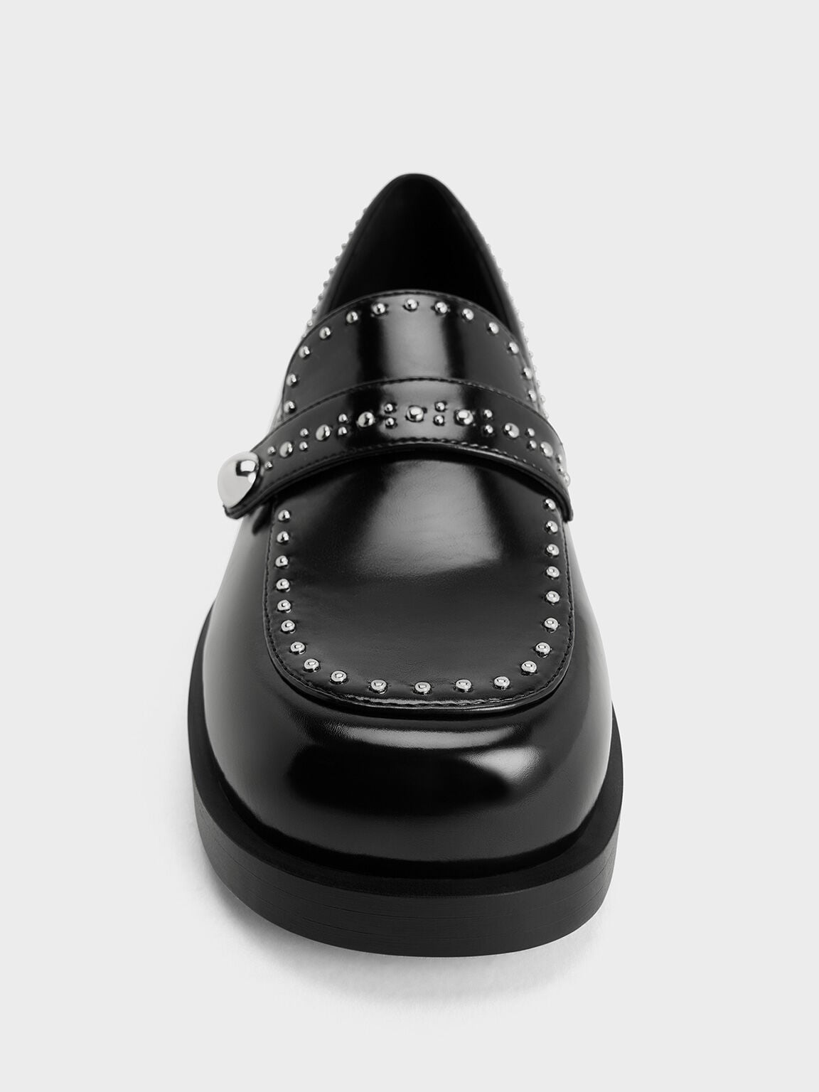 Studded Loafers - Black Box | CHARLES & KEITH