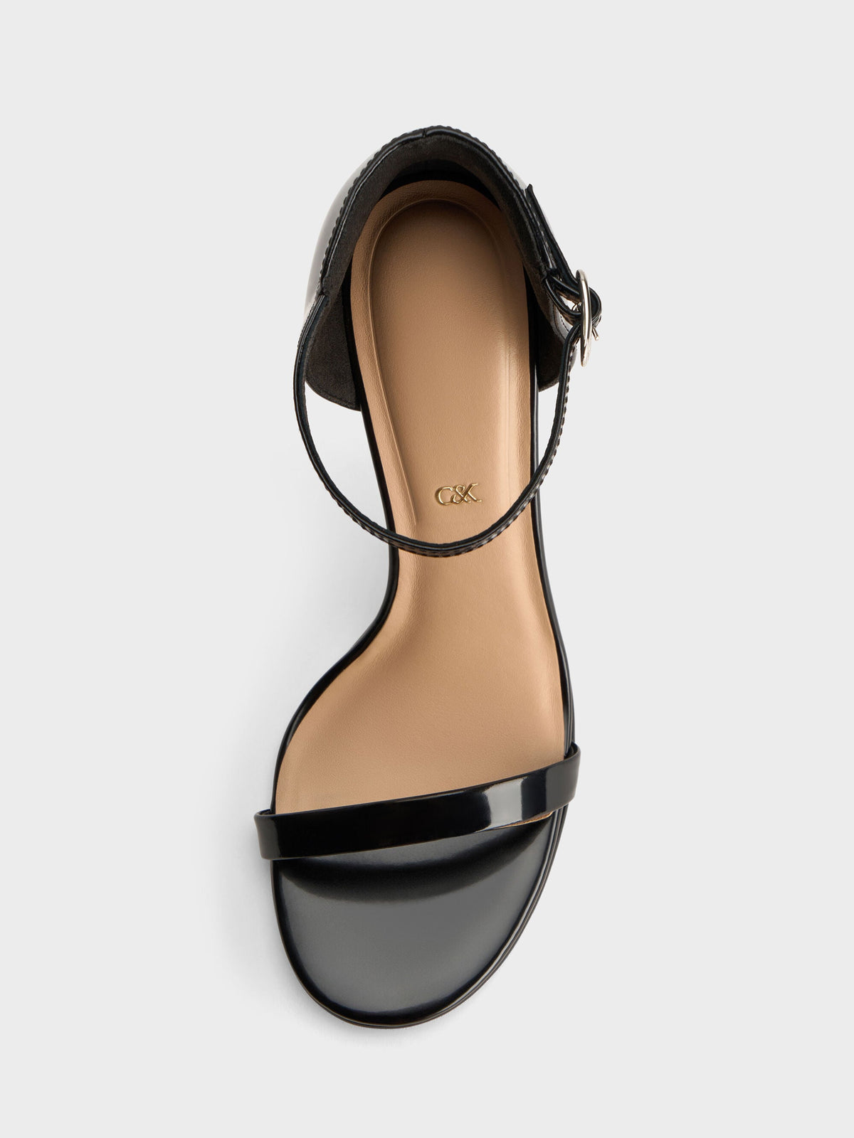 Kyra Leather Stiletto Sandals - Black Box | CHARLES & KEITH