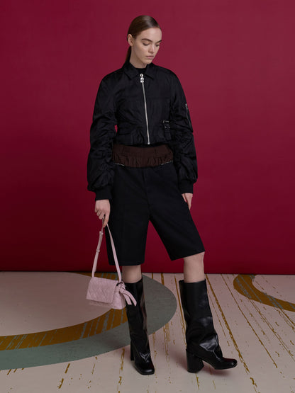 Robbie Heeled Knee-High Boots - Black | CHARLES & KEITH