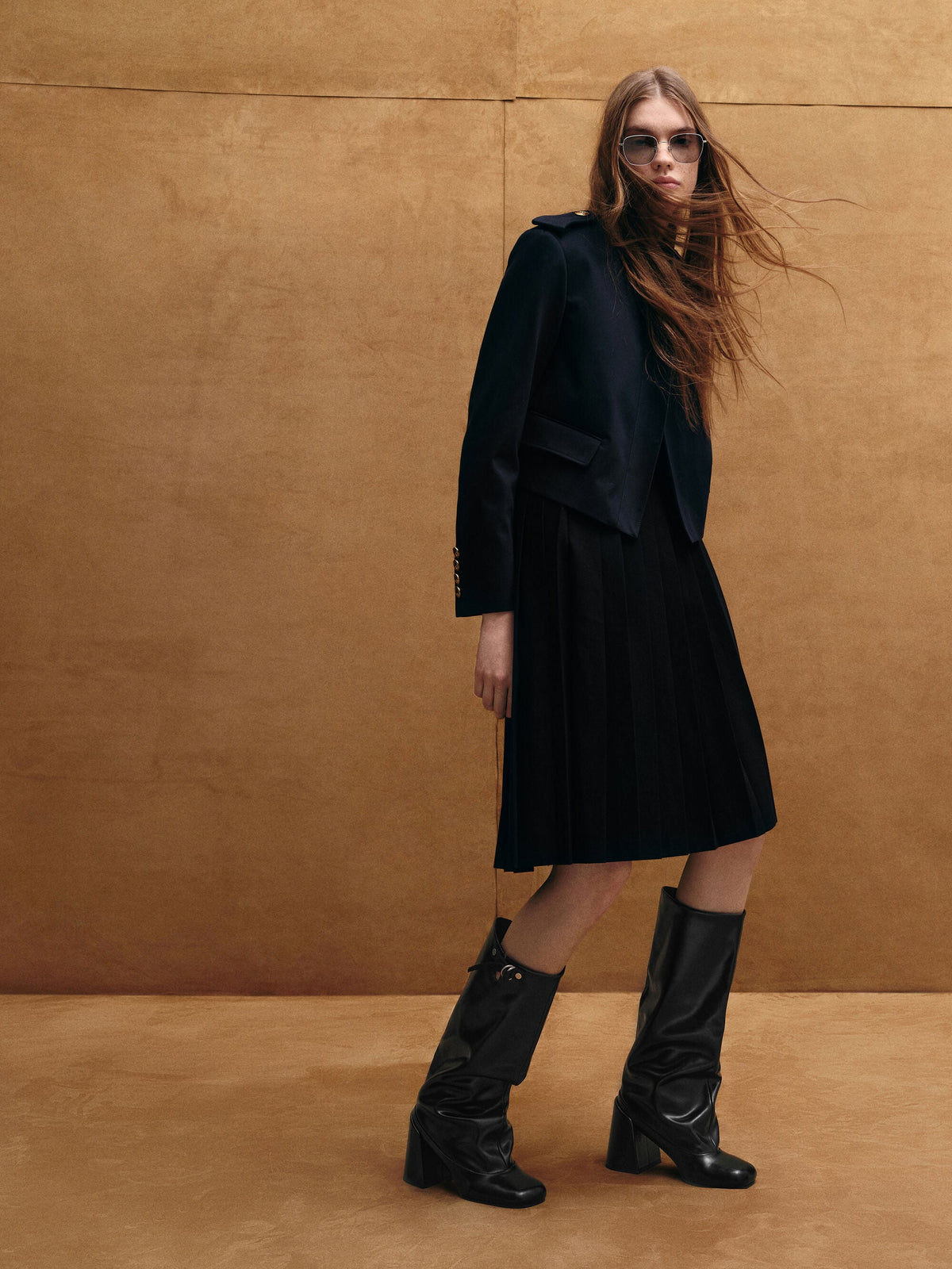 Robbie Heeled Knee-High Boots - Black | CHARLES & KEITH