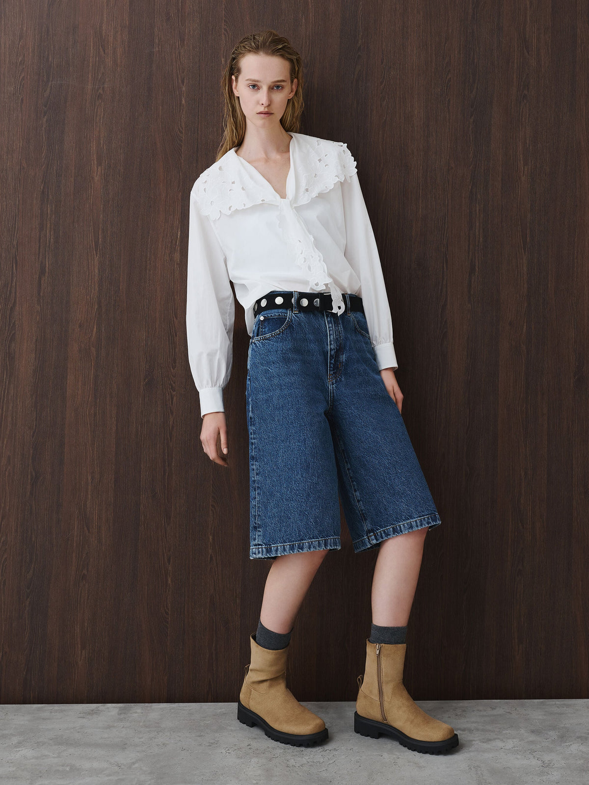Devan Faux Suede Calf Boots - Camel | CHARLES & KEITH