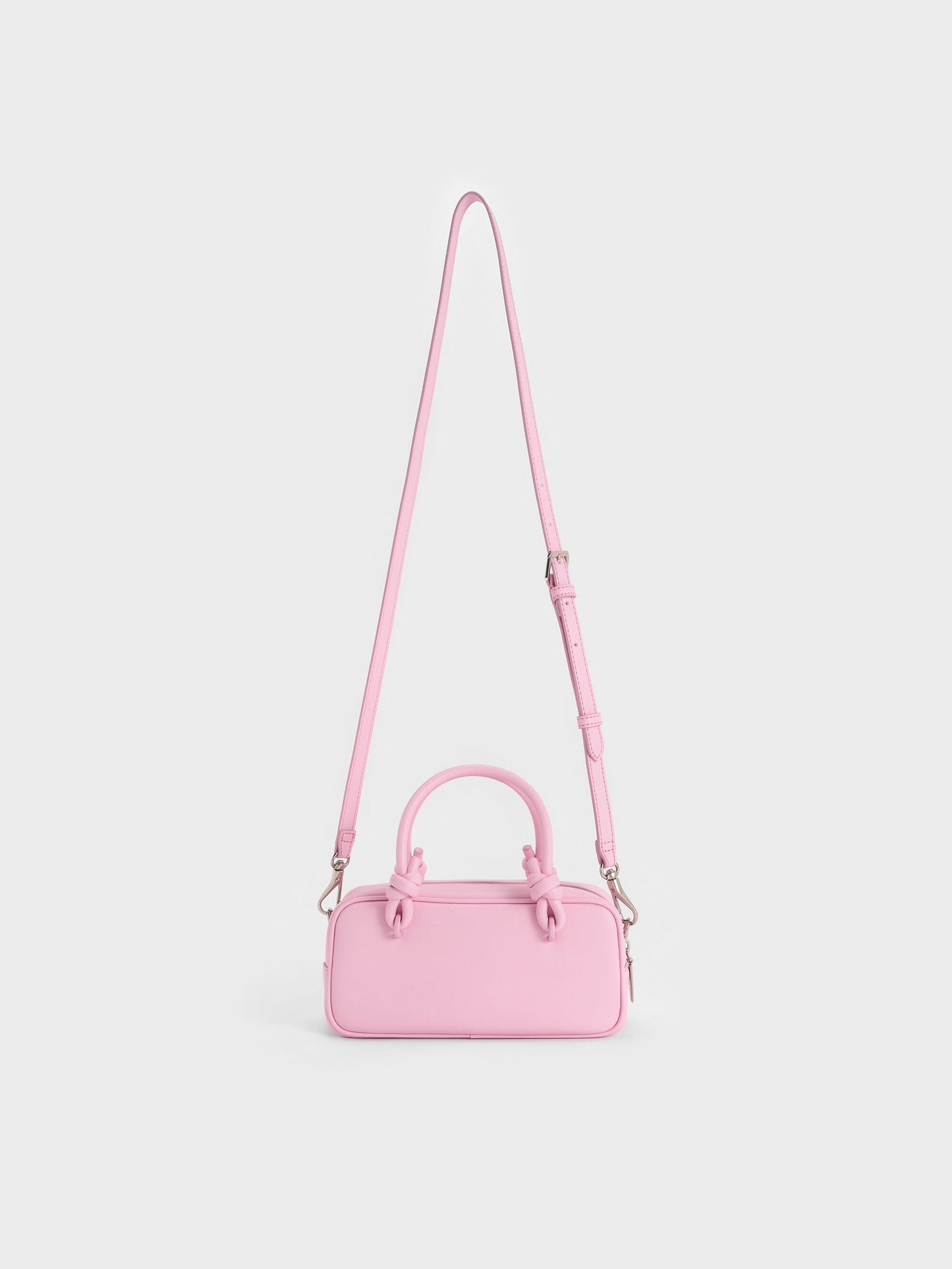 Sammie Knotted-Handle Boxy Bag - Bubble Gum Pink | CHARLES & KEITH