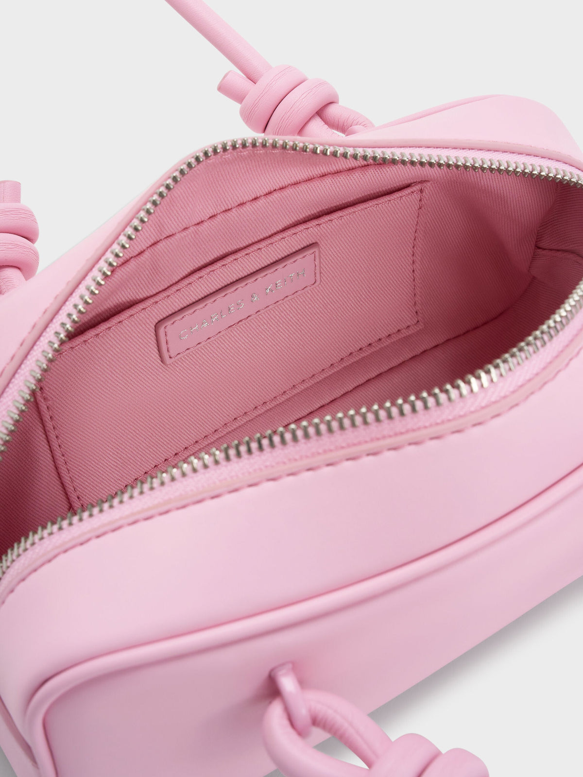 Sammie Knotted-Handle Boxy Bag - Bubble Gum Pink | CHARLES & KEITH