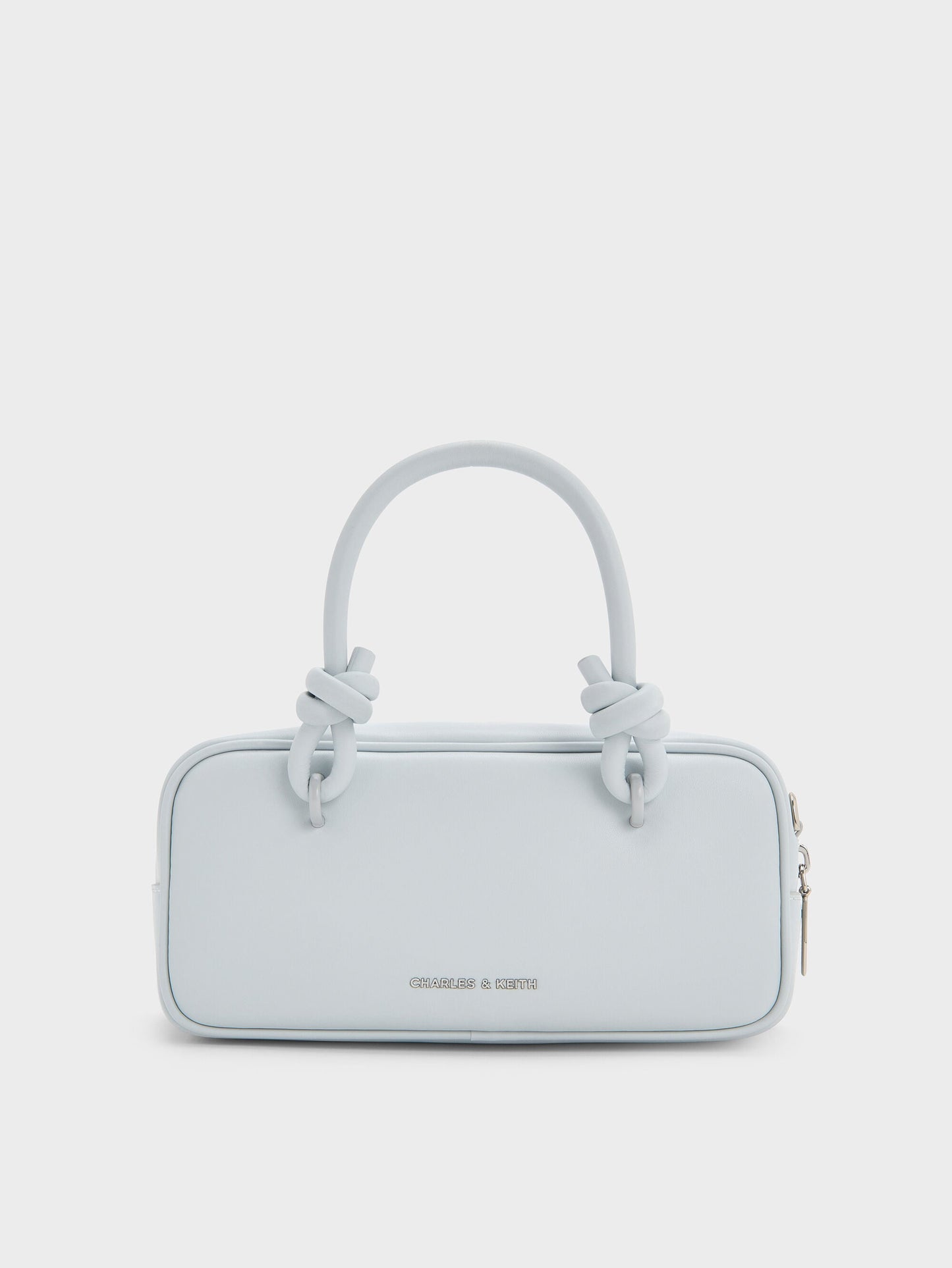 Sammie Knotted-Handle Boxy Bag - Sea Salt Blue | CHARLES & KEITH