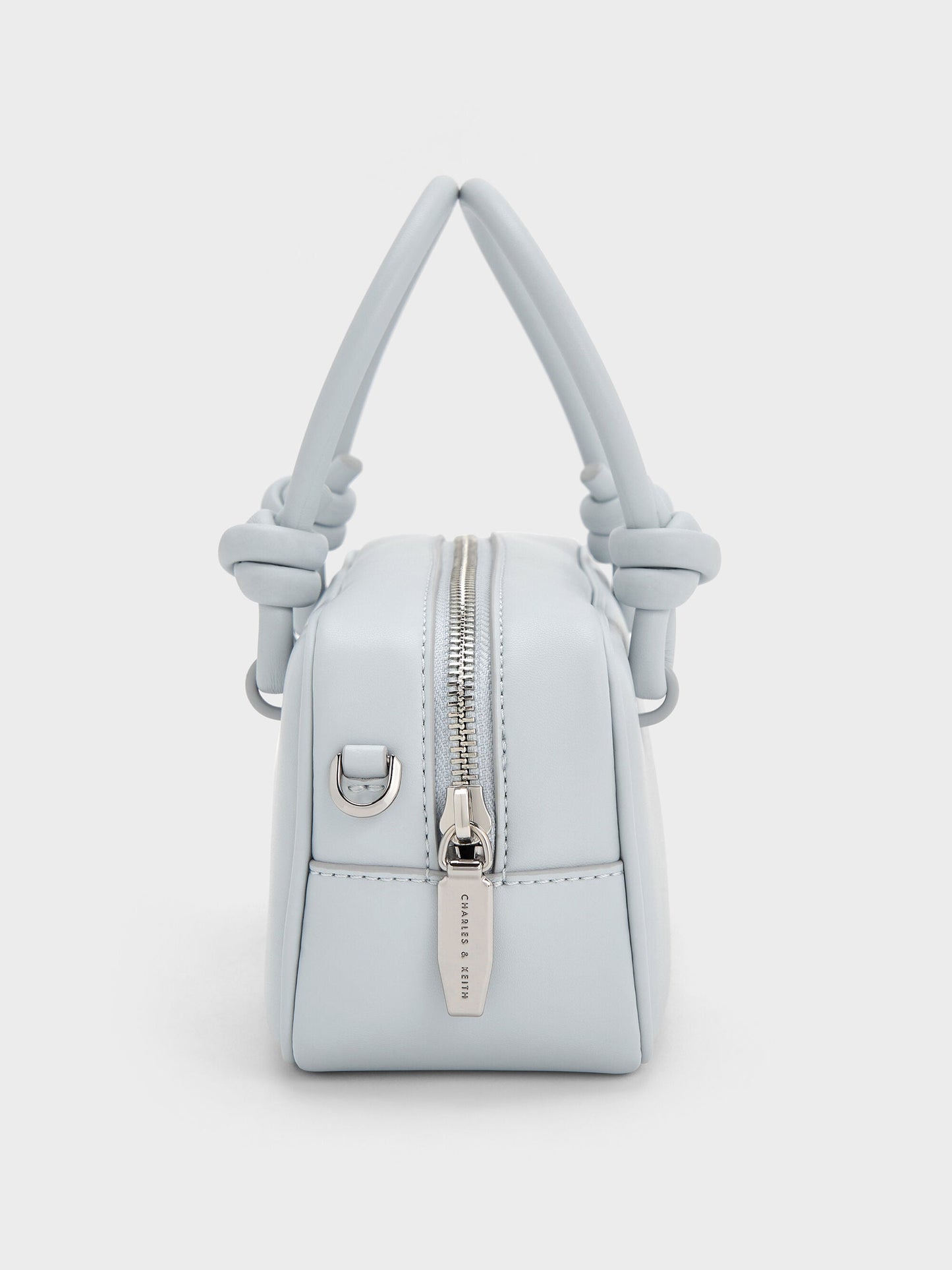 Sammie Knotted-Handle Boxy Bag - Sea Salt Blue | CHARLES & KEITH