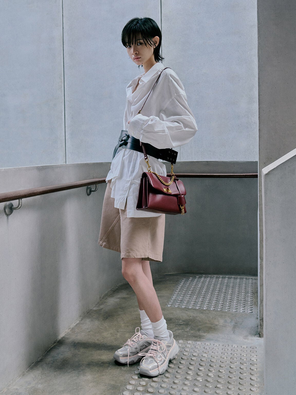 Kerry Chain-Handle Crossbody Bag - Mulberry Plum | CHARLES & KEITH