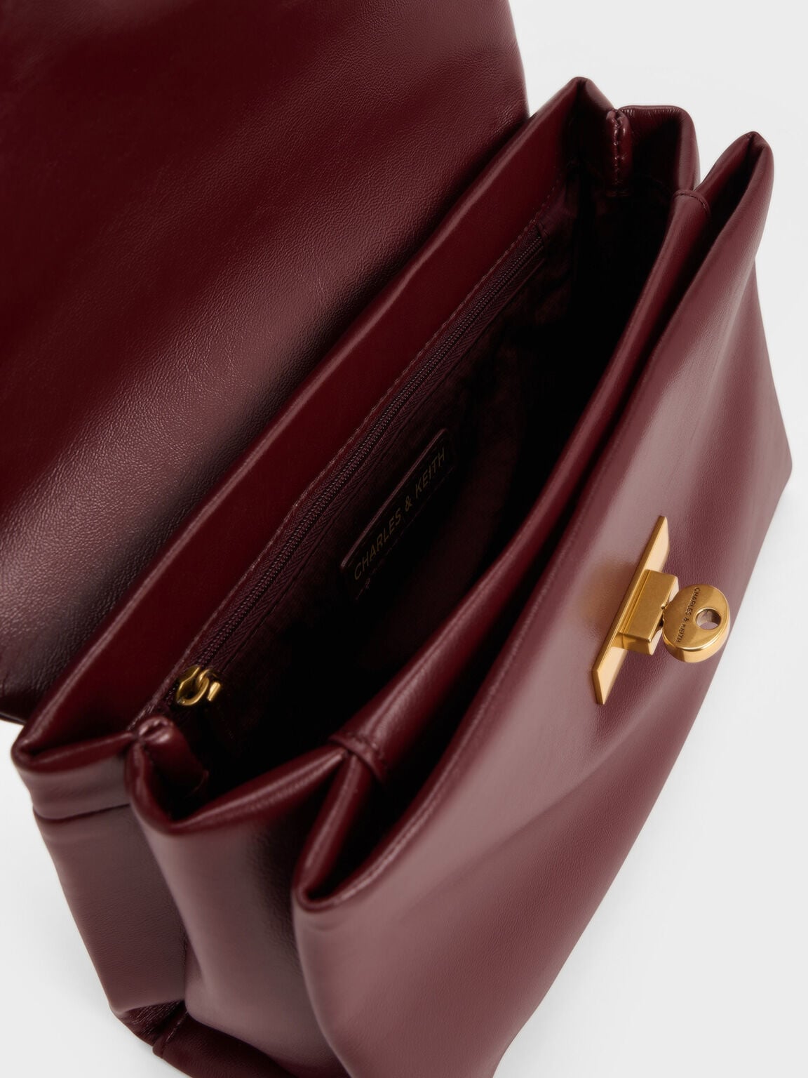 Kerry Chain-Handle Crossbody Bag - Mulberry Plum | CHARLES & KEITH