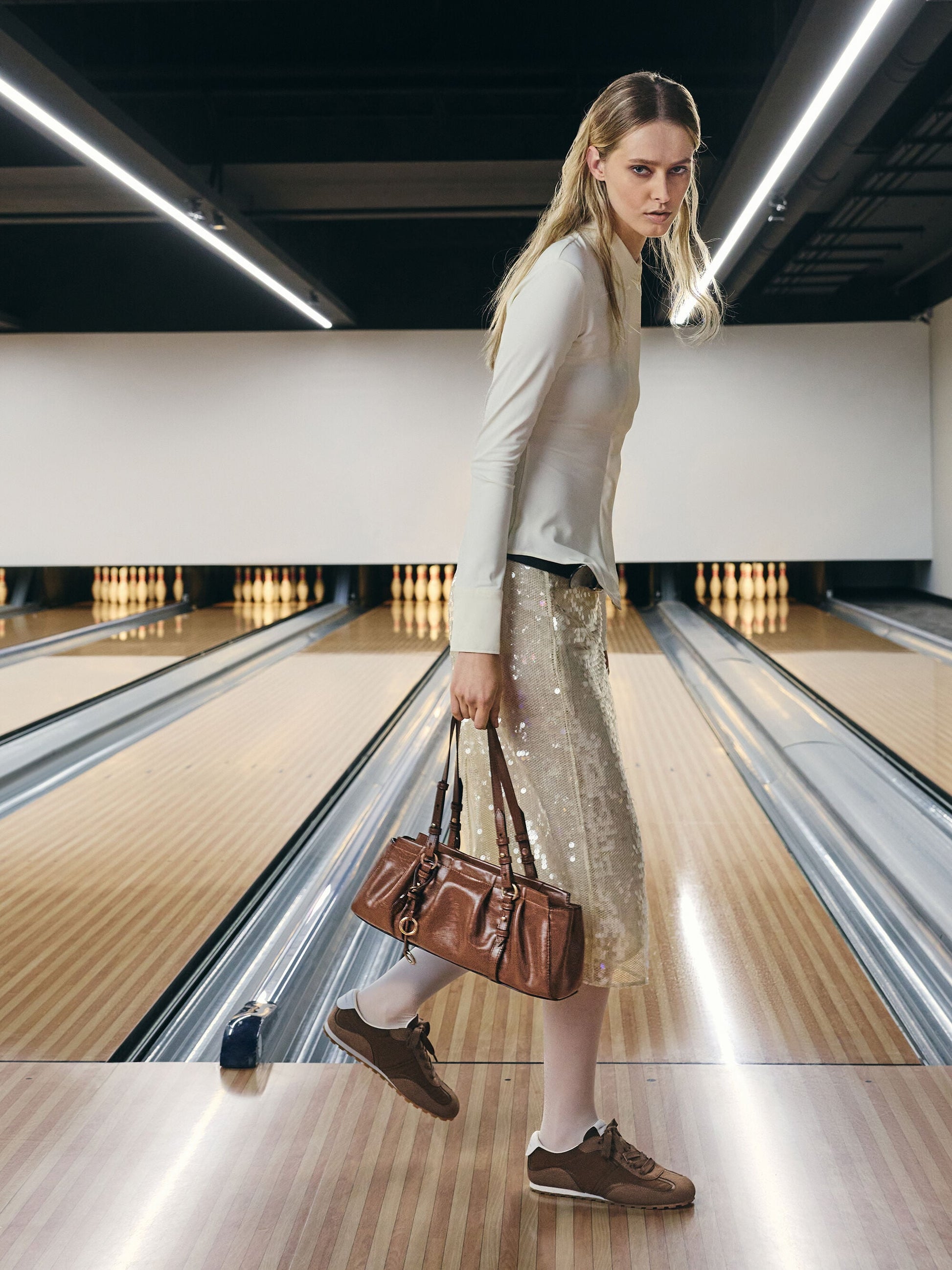 Britton Elongated Shoulder Bag - Chocolate | CHARLES & KEITH