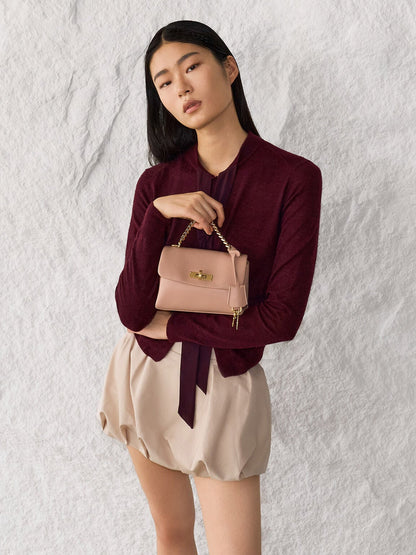 Mini Kerry Chain-Handle Crossbody Bag - Light Pink | CHARLES & KEITH