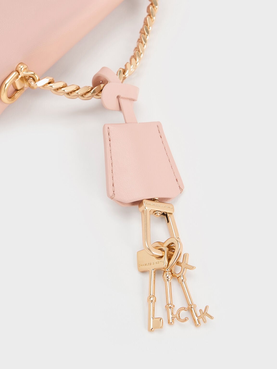 Mini Kerry Chain-Handle Crossbody Bag - Light Pink | CHARLES & KEITH