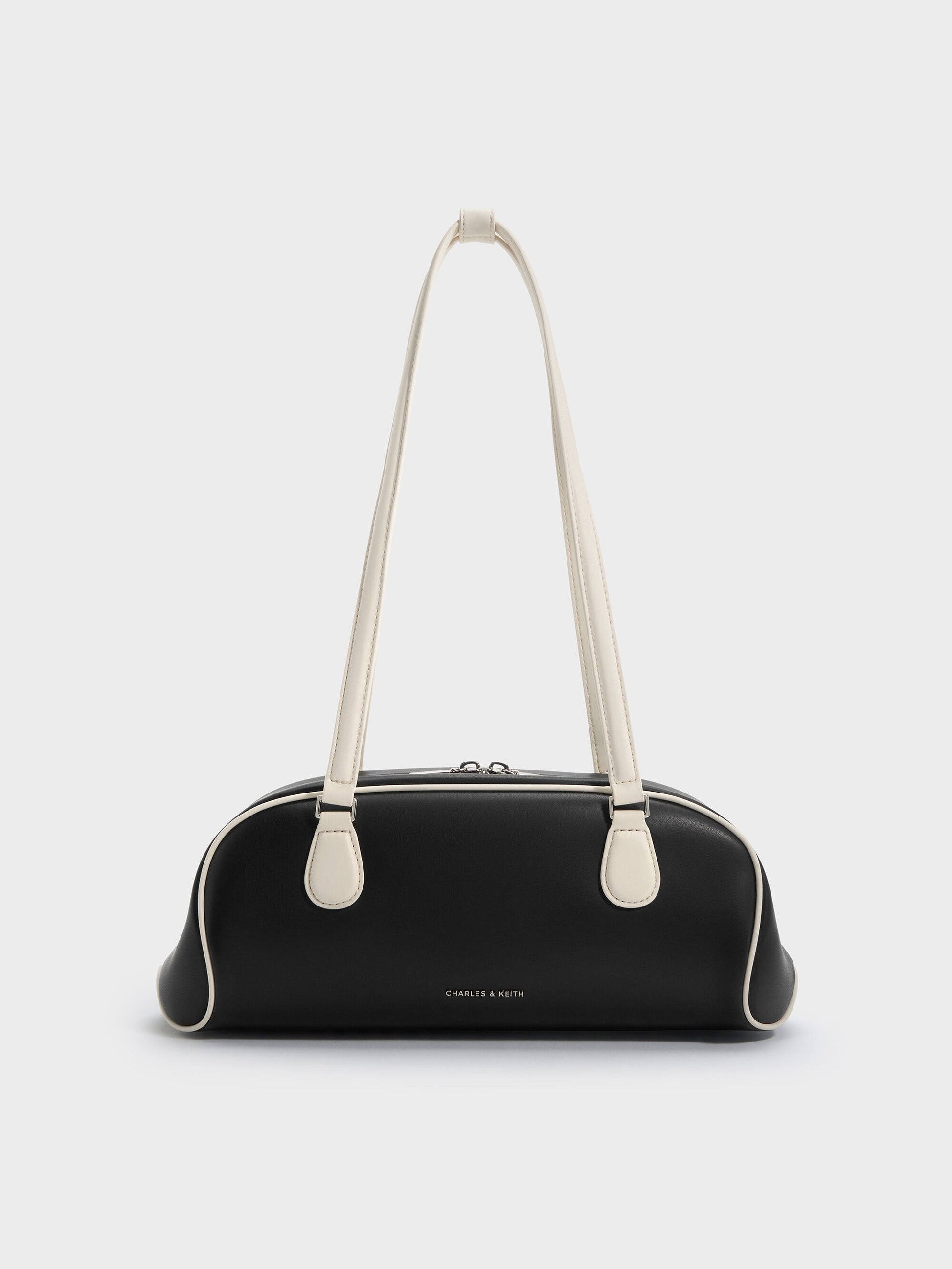 Nelly Two-Tone Elongated Shoulder Bag - Multi | CHARLES & KEITH