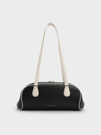 Nelly Two-Tone Elongated Shoulder Bag - Multi | CHARLES & KEITH