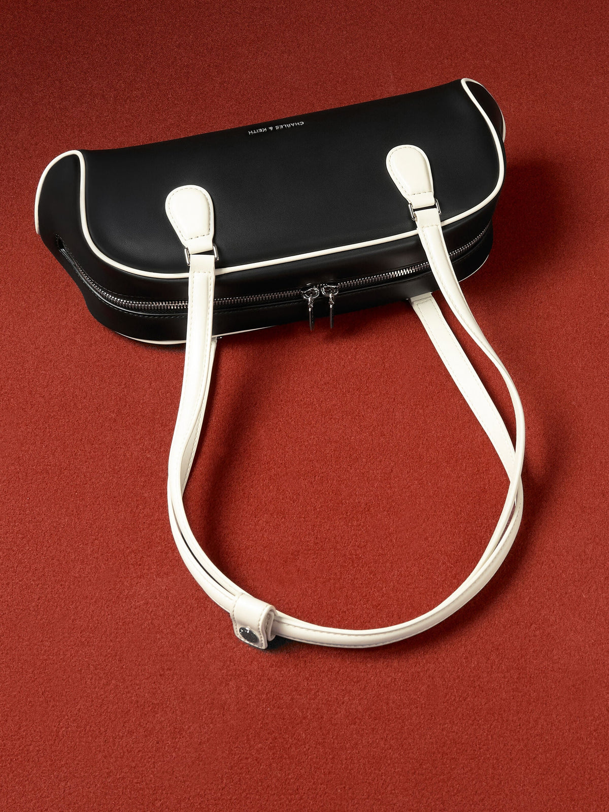 Nelly Two-Tone Elongated Shoulder Bag - Multi | CHARLES & KEITH