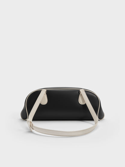 Nelly Two-Tone Elongated Shoulder Bag - Multi | CHARLES & KEITH