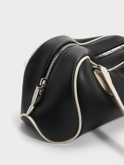Nelly Two-Tone Elongated Shoulder Bag - Multi | CHARLES & KEITH