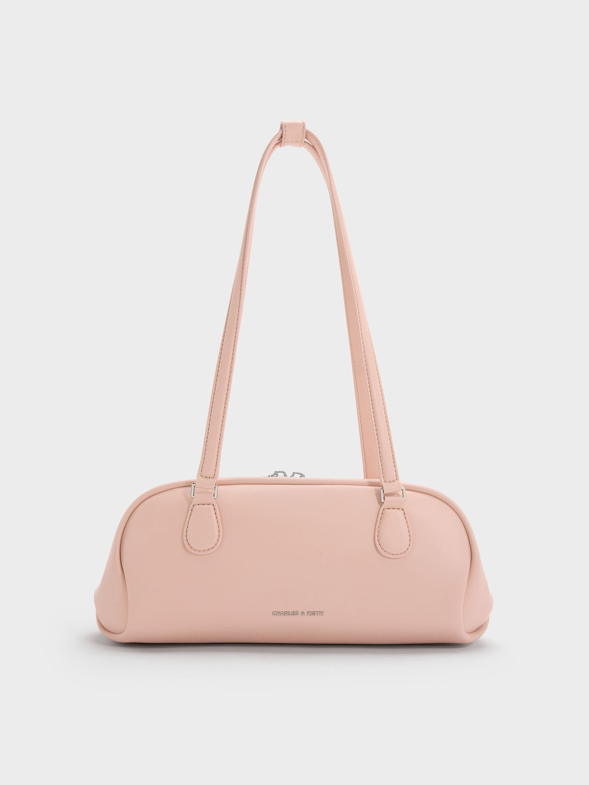 Nelly Elongated Shoulder Bag - Light Pink | CHARLES & KEITH