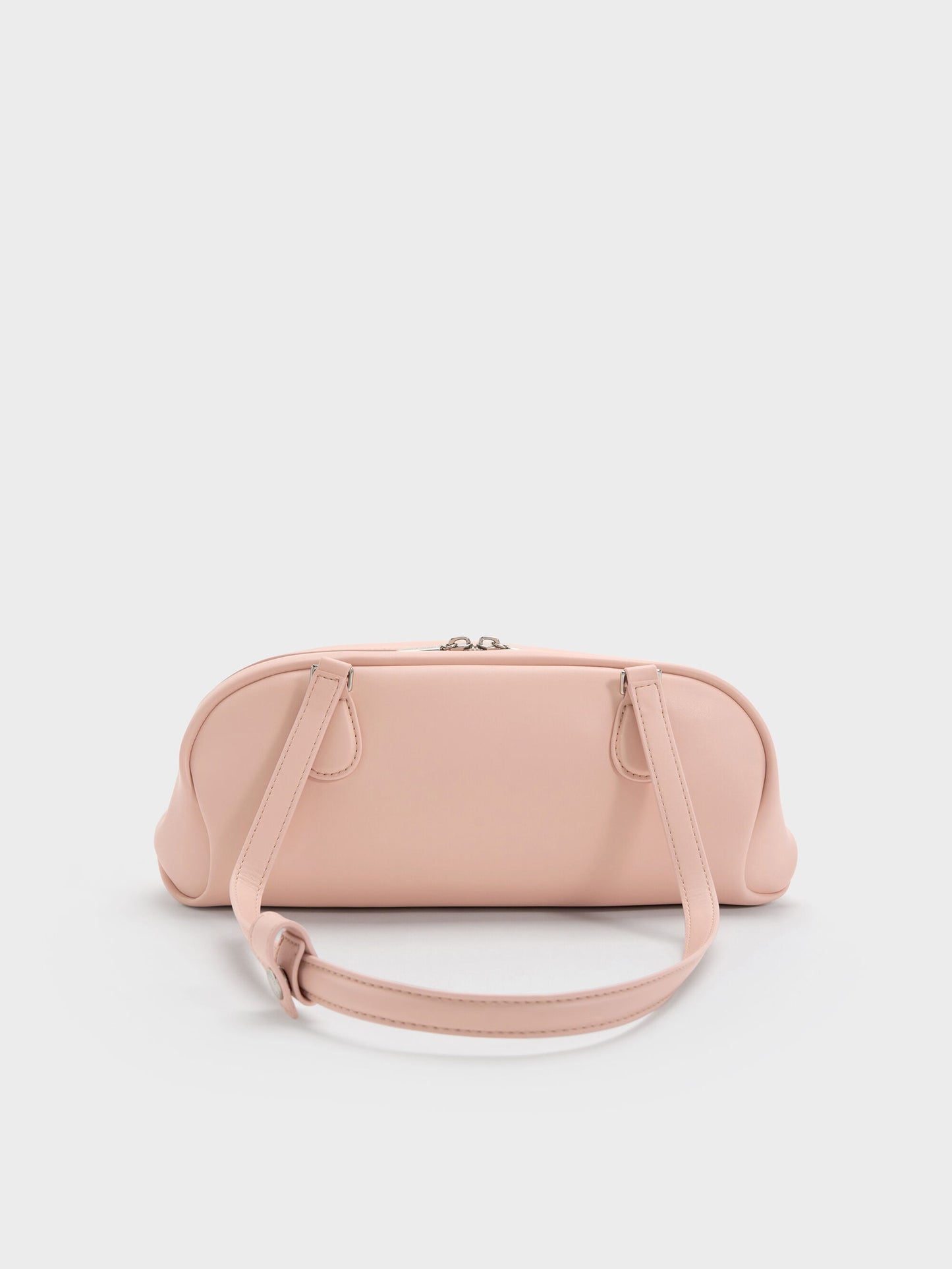 Nelly Elongated Shoulder Bag - Light Pink | CHARLES & KEITH