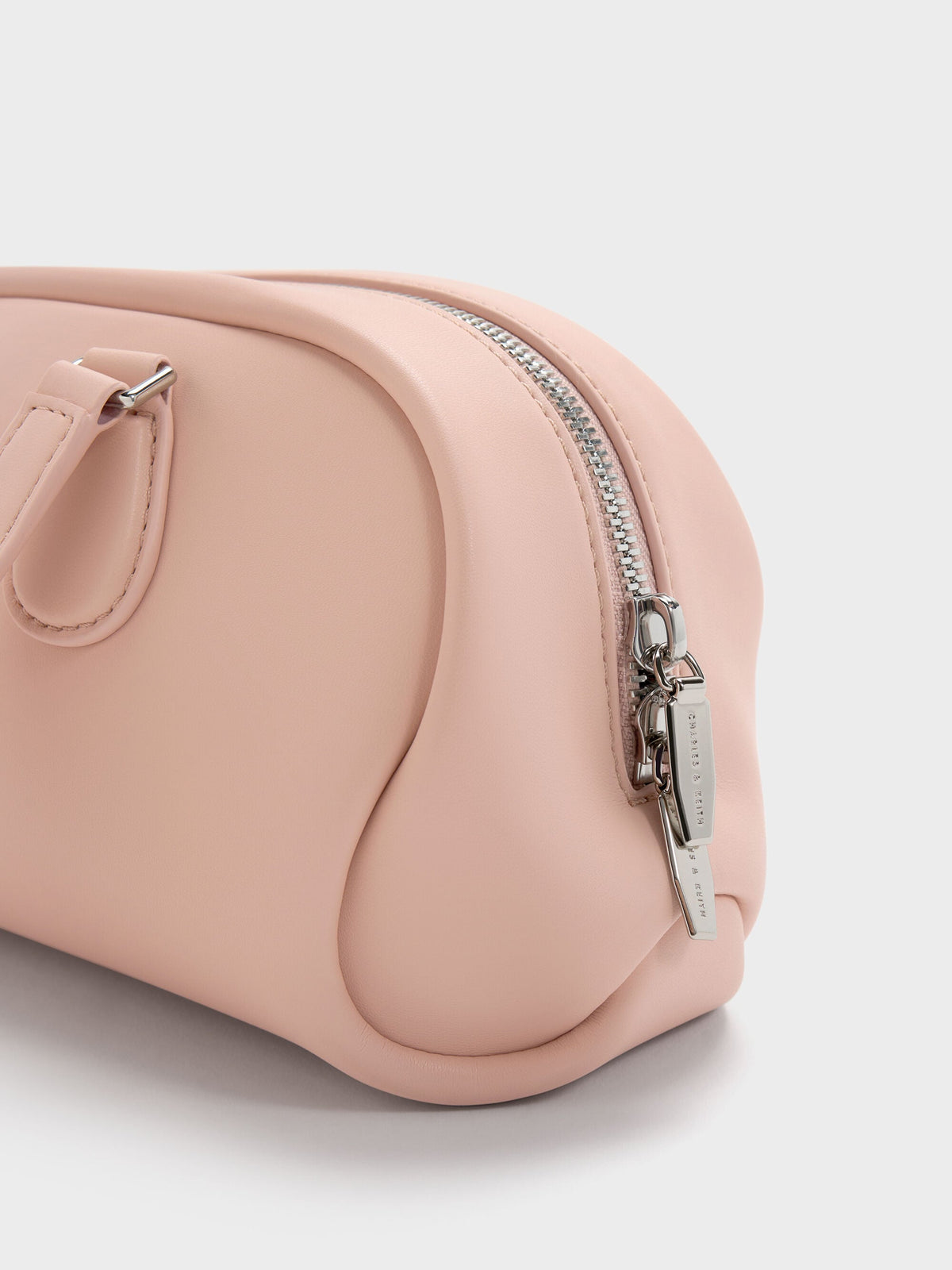Nelly Elongated Shoulder Bag - Light Pink | CHARLES & KEITH