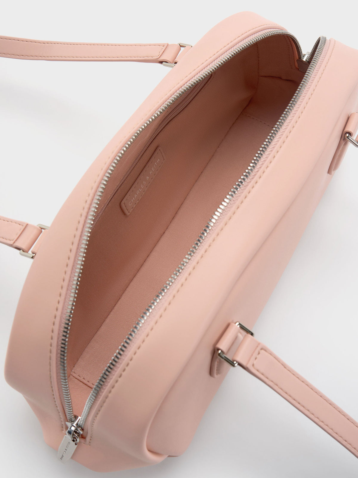 Nelly Elongated Shoulder Bag - Light Pink | CHARLES & KEITH