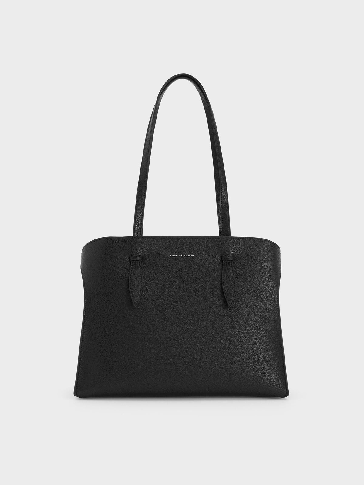 Allyn Elongated-Handle Tote Bag - Noir | CHARLES & KEITH