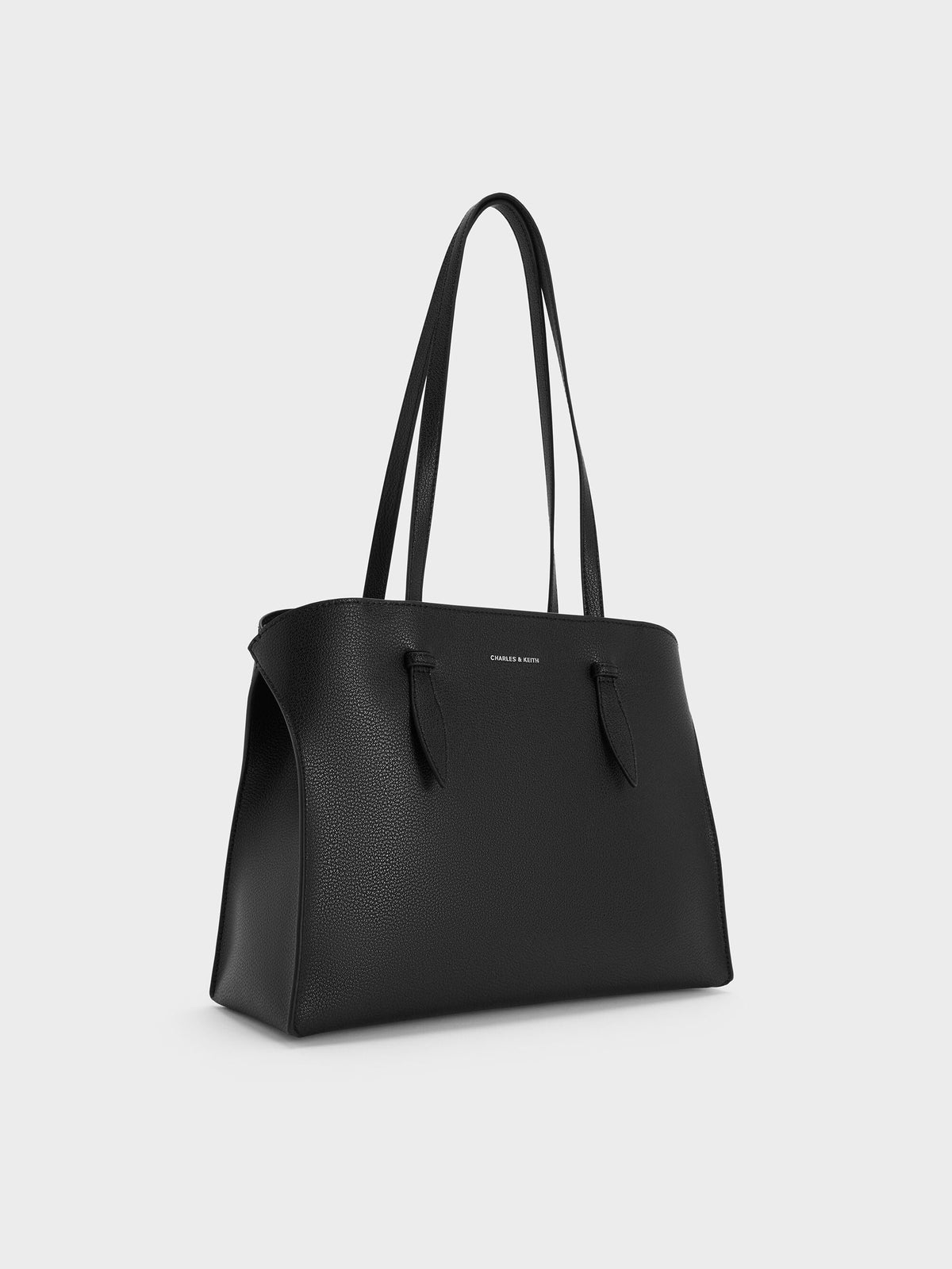Allyn Elongated-Handle Tote Bag - Noir | CHARLES & KEITH