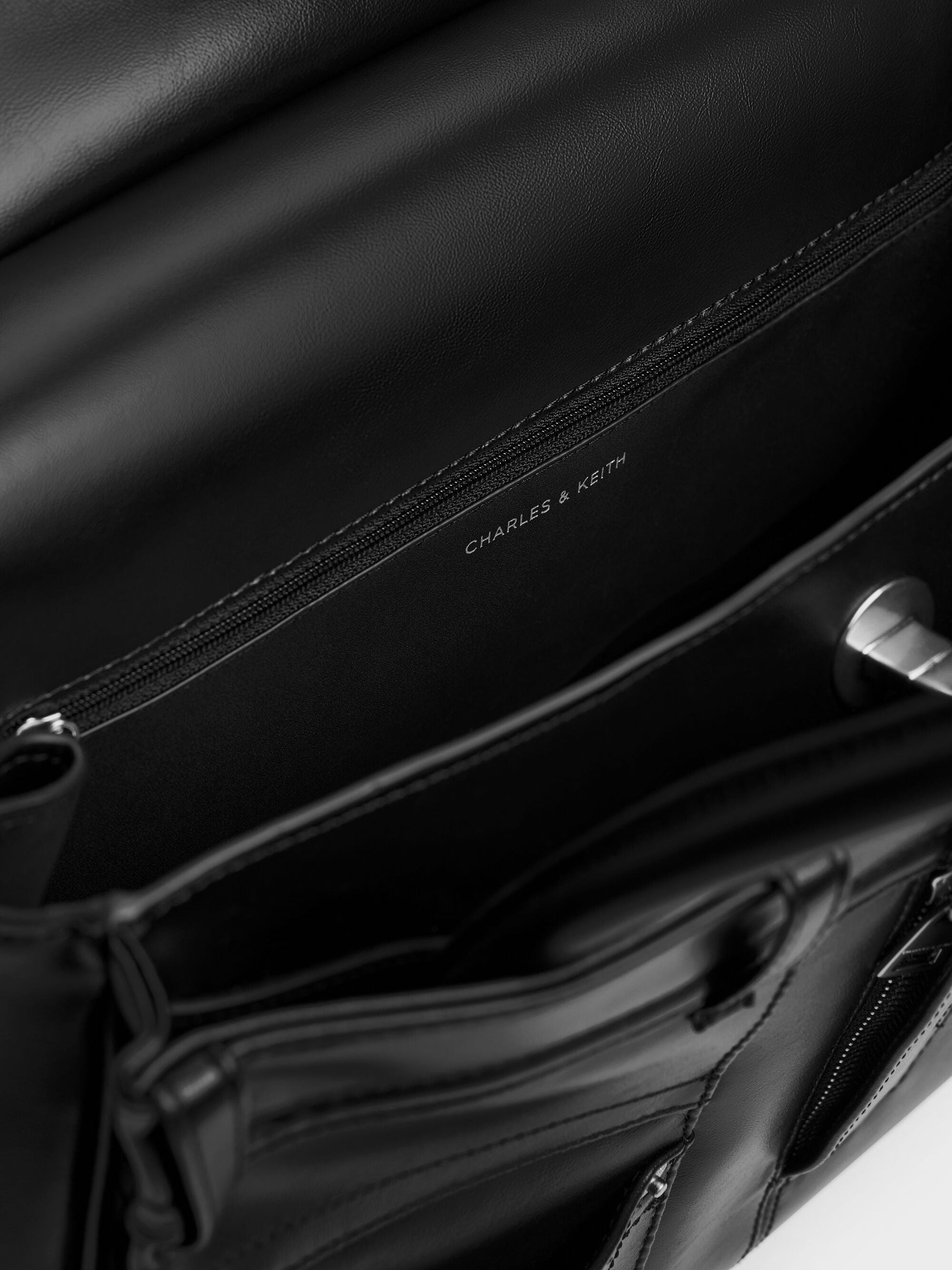 Arita Jeans Tote Bag - Noir | CHARLES & KEITH