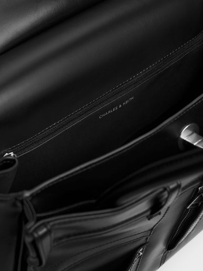 Arita Jeans Tote Bag - Noir | CHARLES & KEITH