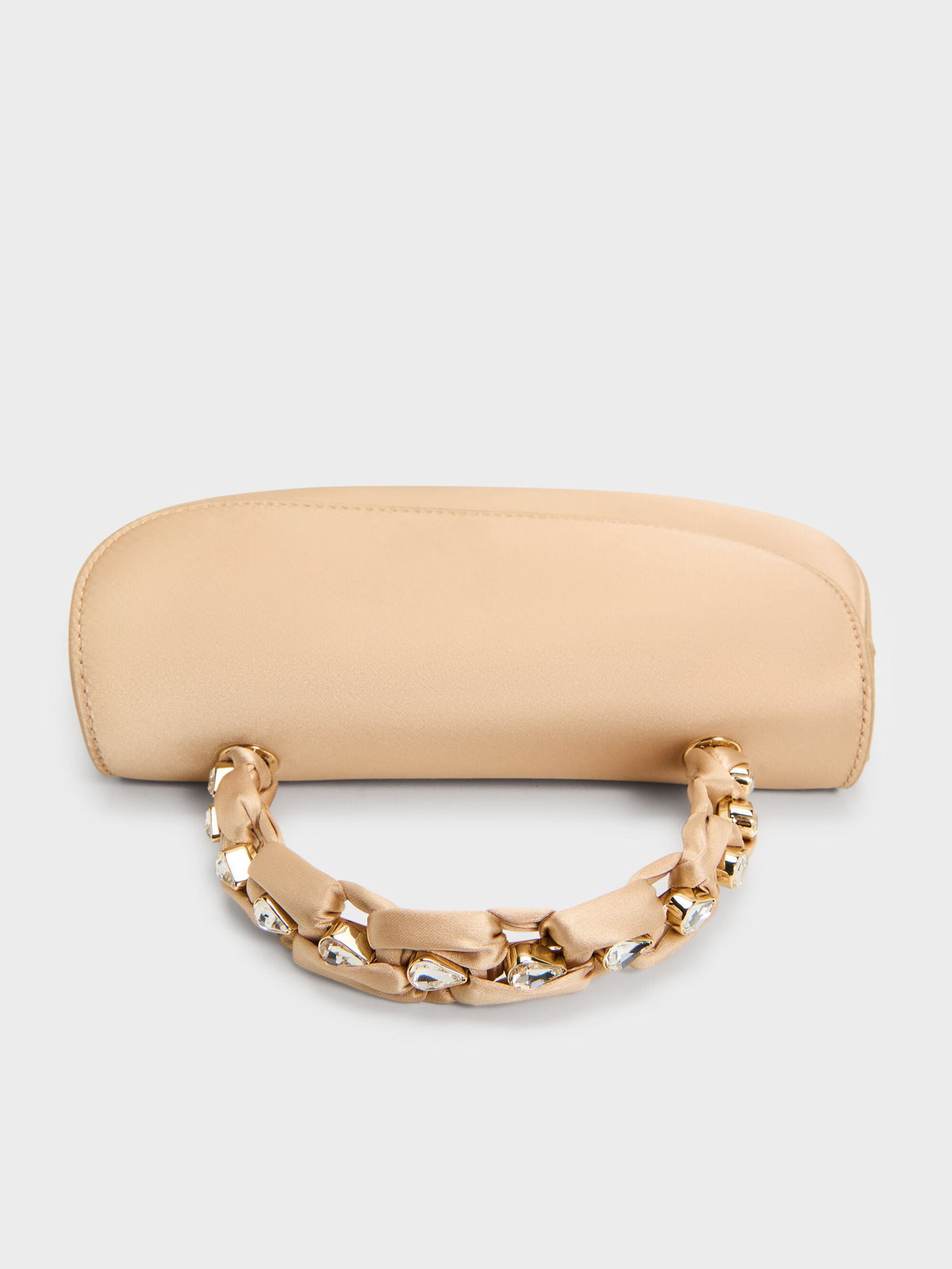 Eilian Braided Top Handle Bag - Champagne | CHARLES & KEITH