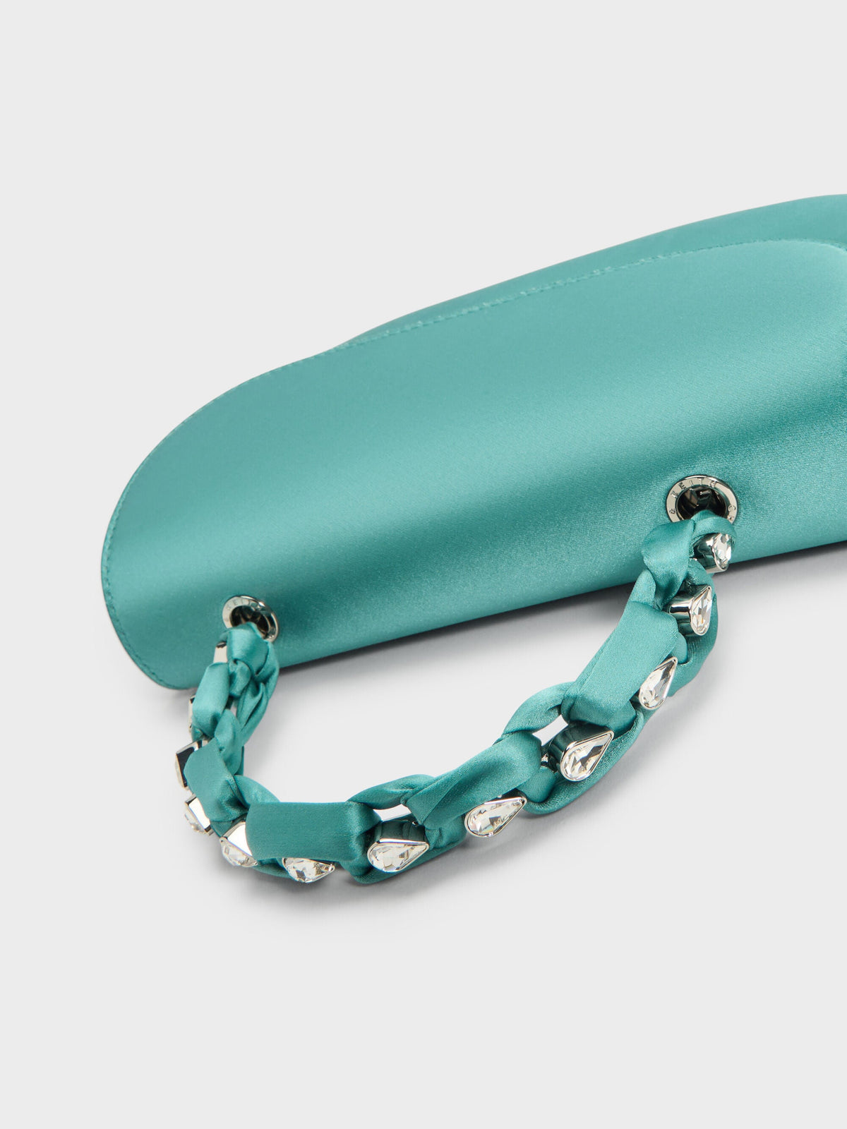 Eilian Braided Top Handle Bag - Teal | CHARLES & KEITH