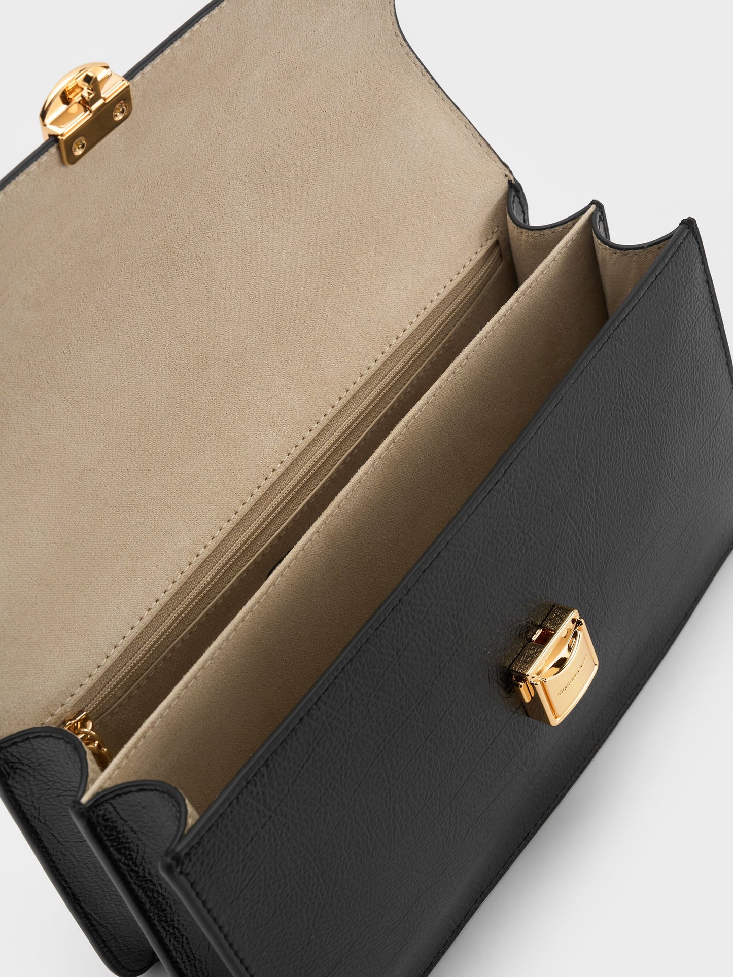 Acelynn Rope-Chain Shoulder Bag - Black | CHARLES & KEITH