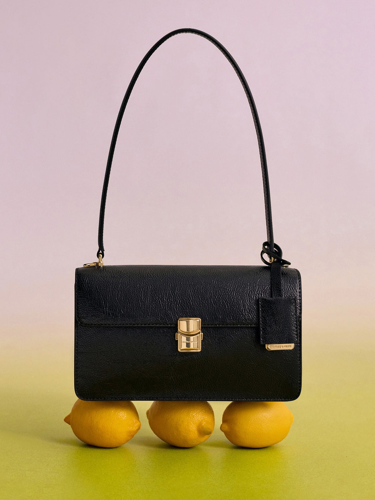 Acelynn Rope-Chain Shoulder Bag - Black | CHARLES & KEITH