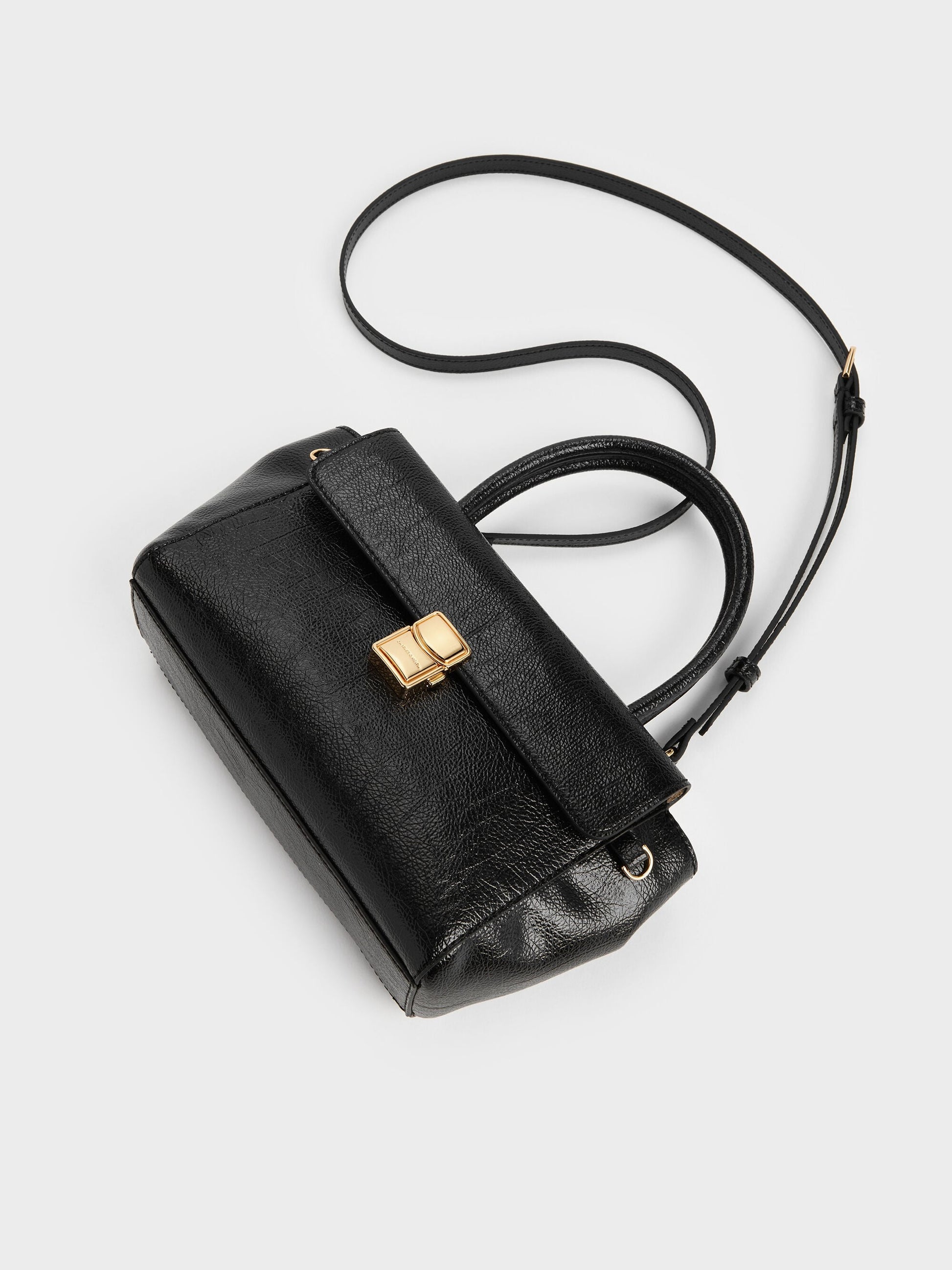 Acelynn Rope-Chain Tote Bag - Black | CHARLES & KEITH