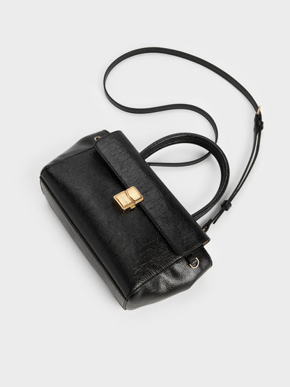 Acelynn Rope-Chain Tote Bag - Black | CHARLES & KEITH