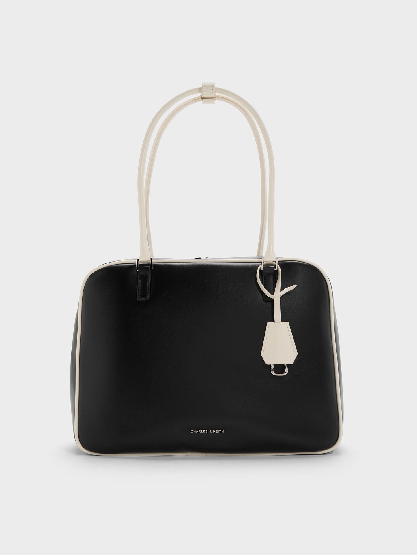 Large Sianna Two-Tone Bowling Bag - Multi | CHARLES & KEITH