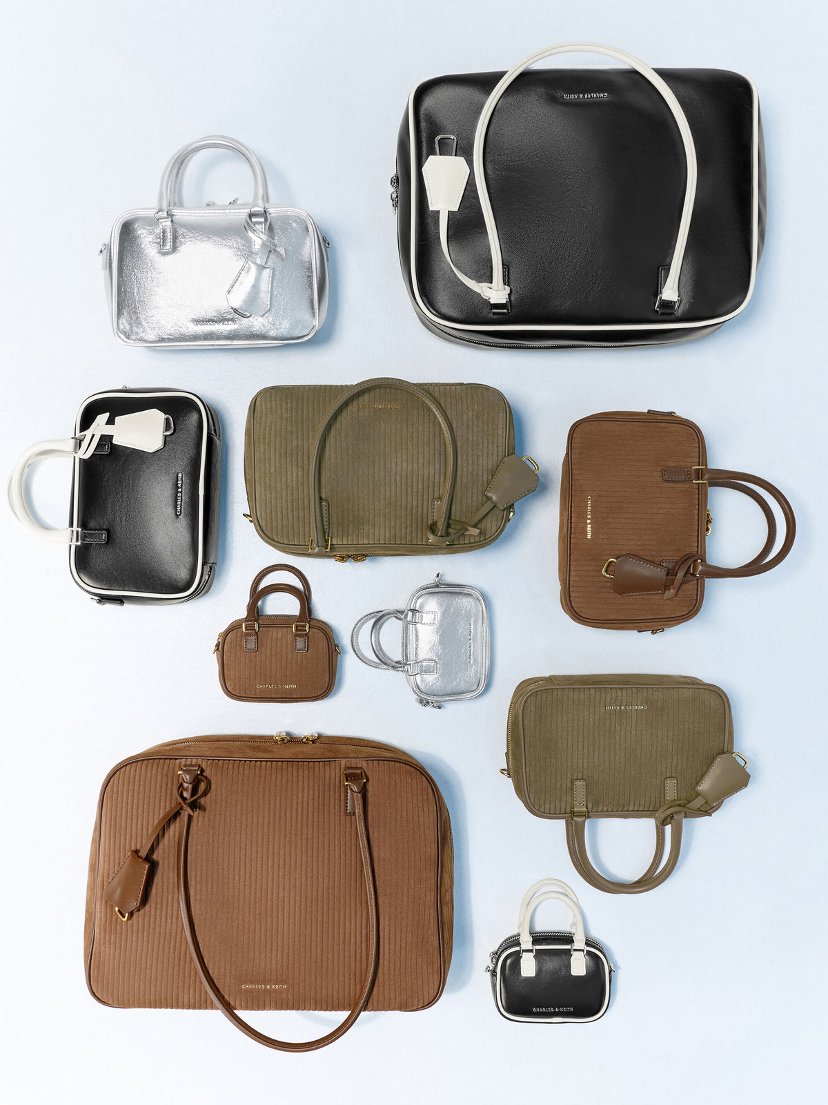 Large Sianna Two-Tone Bowling Bag - Multi | CHARLES & KEITH