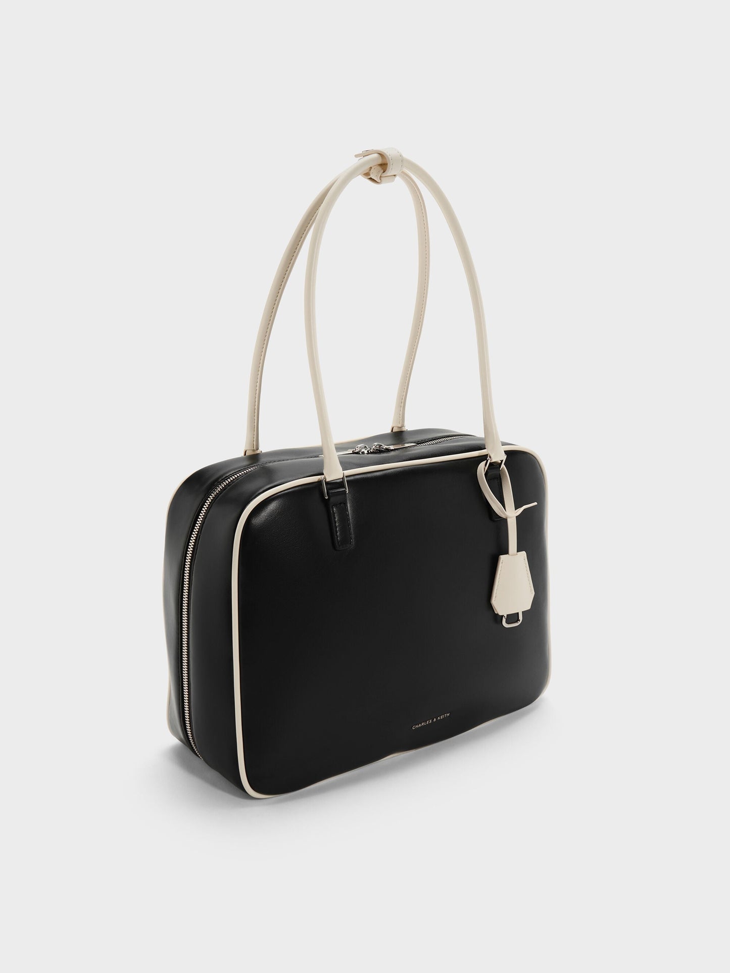 Large Sianna Two-Tone Bowling Bag - Multi | CHARLES & KEITH