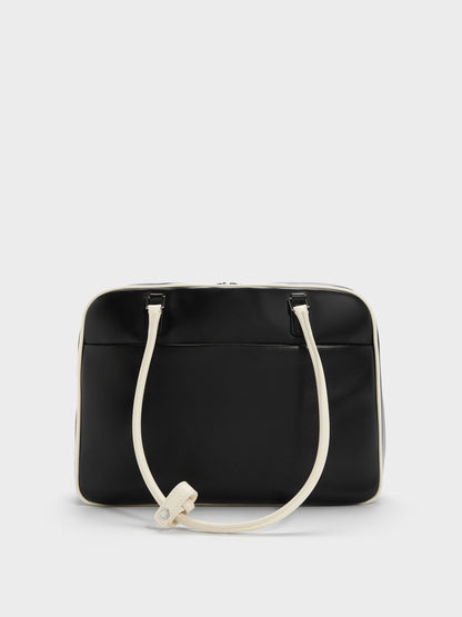 Large Sianna Two-Tone Bowling Bag - Multi | CHARLES & KEITH
