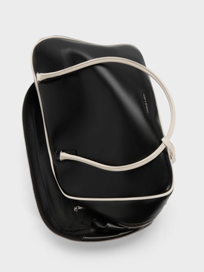 Large Sianna Two-Tone Bowling Bag - Multi | CHARLES & KEITH