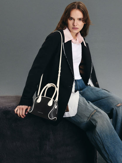 Nelly Two-Tone Bowling Bag - Multi | CHARLES & KEITH