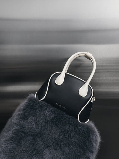 Nelly Two-Tone Bowling Bag - Multi | CHARLES & KEITH