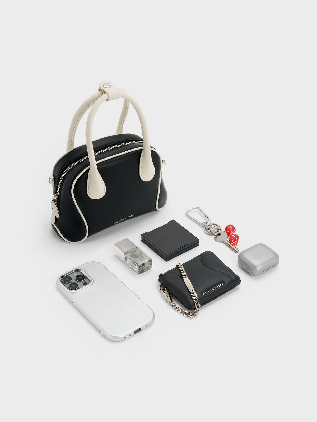 Nelly Two-Tone Bowling Bag - Multi | CHARLES & KEITH