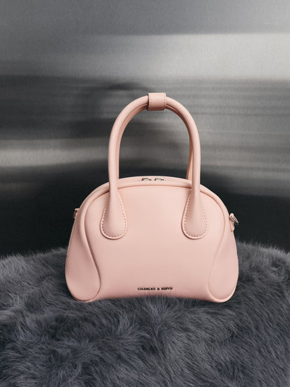 Nelly Bowling Bag - Light Pink | CHARLES & KEITH