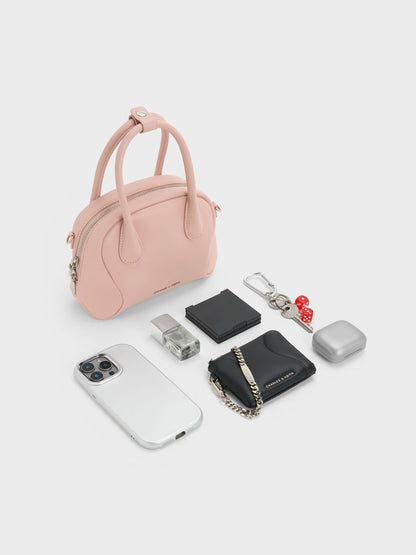 Nelly Bowling Bag - Light Pink | CHARLES & KEITH