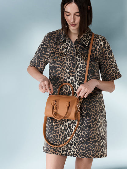 Everleigh Bowling Bag - Russet Brown | CHARLES & KEITH